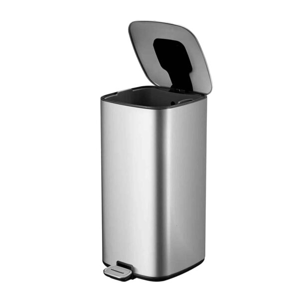 Cos de gunoi cu pedala, EKO, Regent, 20 litri, 1 compartiment, inox