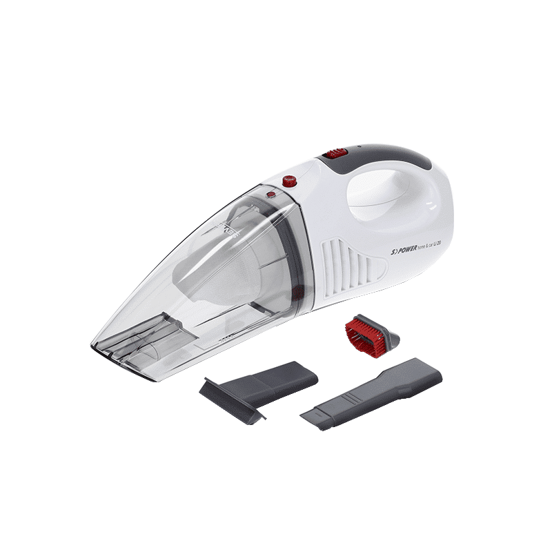 Aspirator de mana, fara sac, Severin, S´power® home&car, 2000 mAh, alb