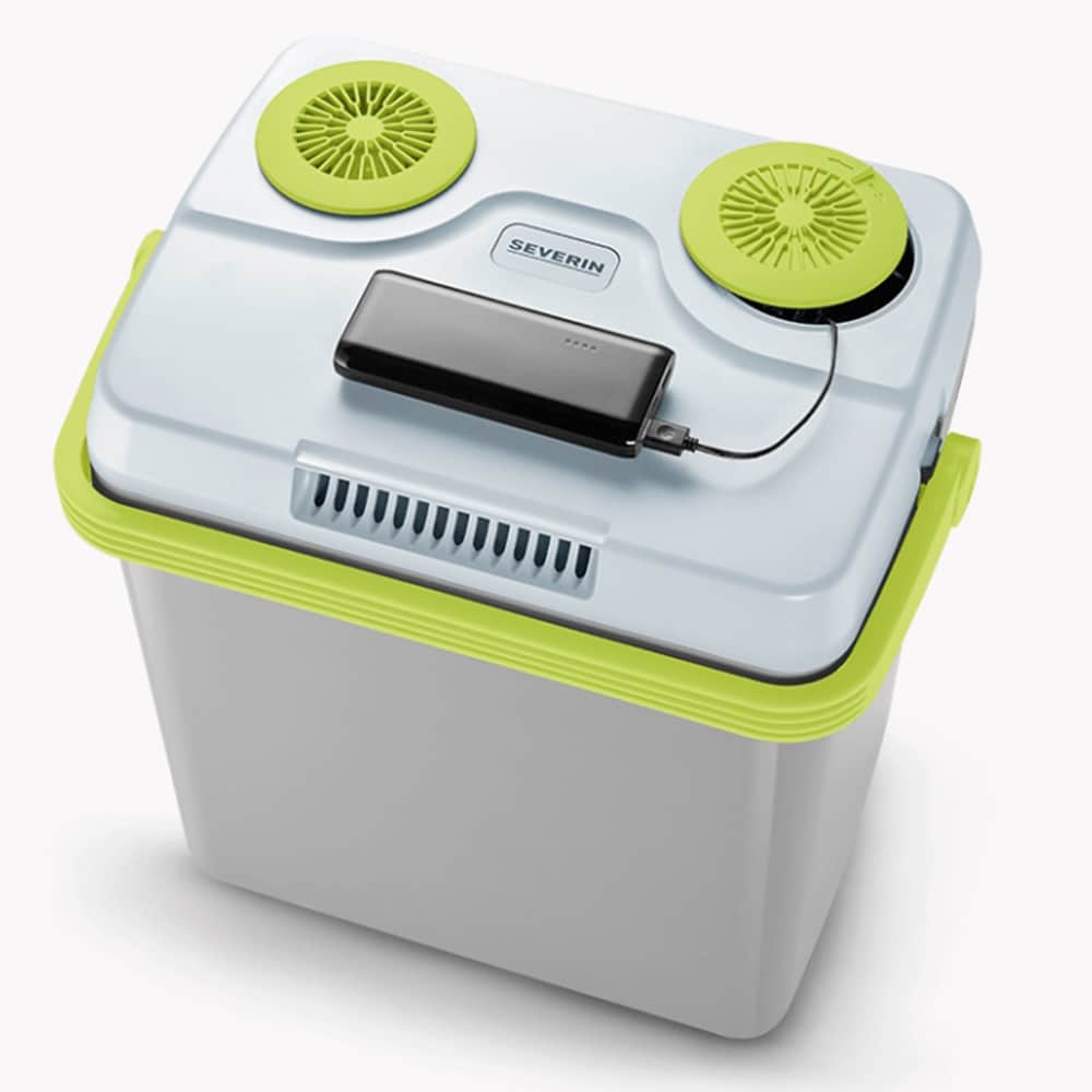 Lada frigorifica electrica Cool Box 25 l, Severin - S2925, gri/verde