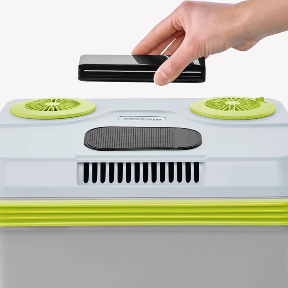 Lada frigorifica electrica Cool Box 25 l, Severin - S2925, gri/verde