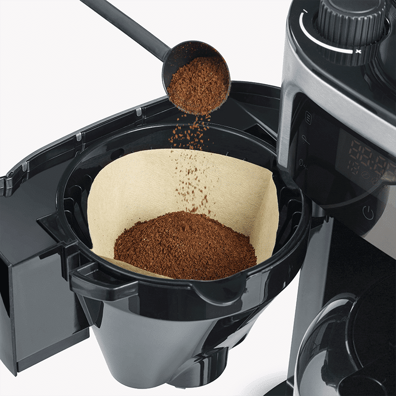 Cafetiera cu rasnita, Severin, S4813, 10 cani, inox