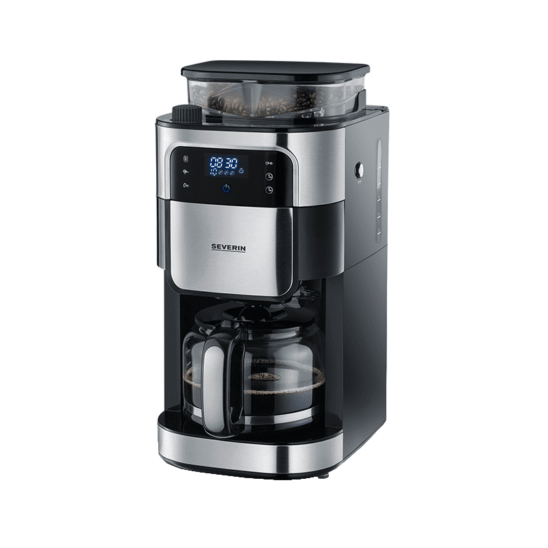 Cafetiera cu rasnita, Severin, S4813, 10 cani, inox