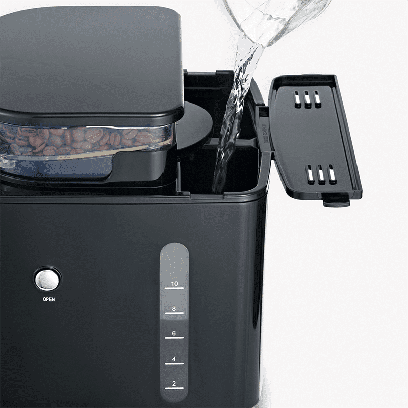 Cafetiera cu rasnita, Severin, S4813, 10 cani, inox