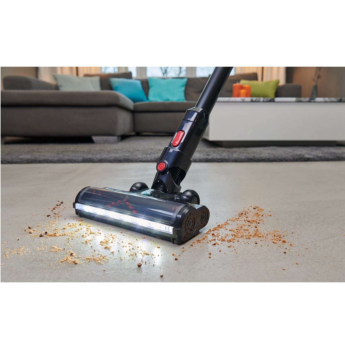 Aspirator vertical si de mana, fara sac, Severin, Sepuro Pro, 3000 mAh, antracit