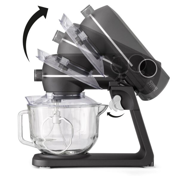 Robot de bucatarie, Caso Germany, KM1800-G, 4.5 litri, 1800 W, negru