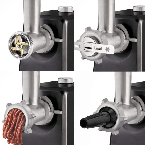 Masina de tocat carne, Caso Germany, FW 2500, 2500 W, 2.5 kg/min, negru