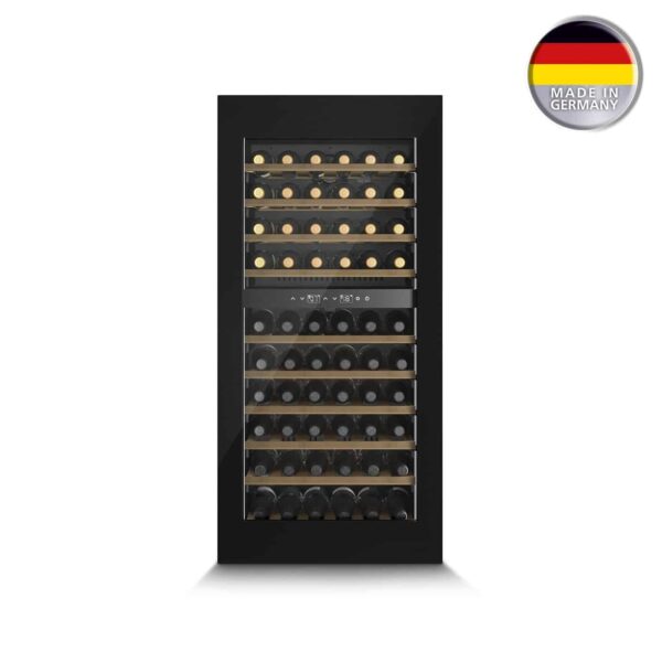 Racitor de vinuri incorporabil Dual Zone, 60 sticle, Caso Germany, WineDeluxe WD 60, negru