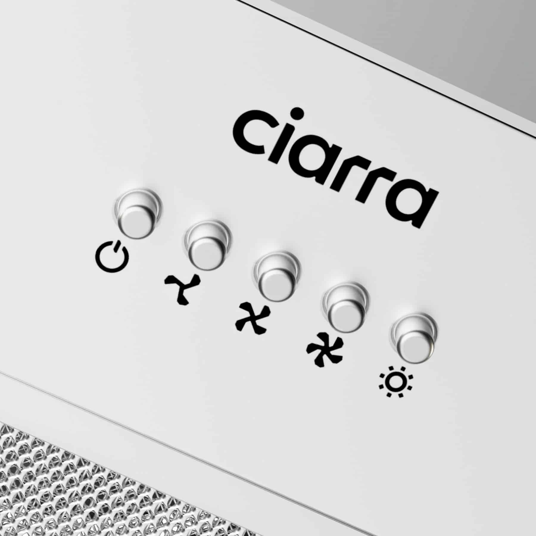 Hota incorporabila, Ciarra, CBCS5913-S, 600 m³/h, 52 cm, inox