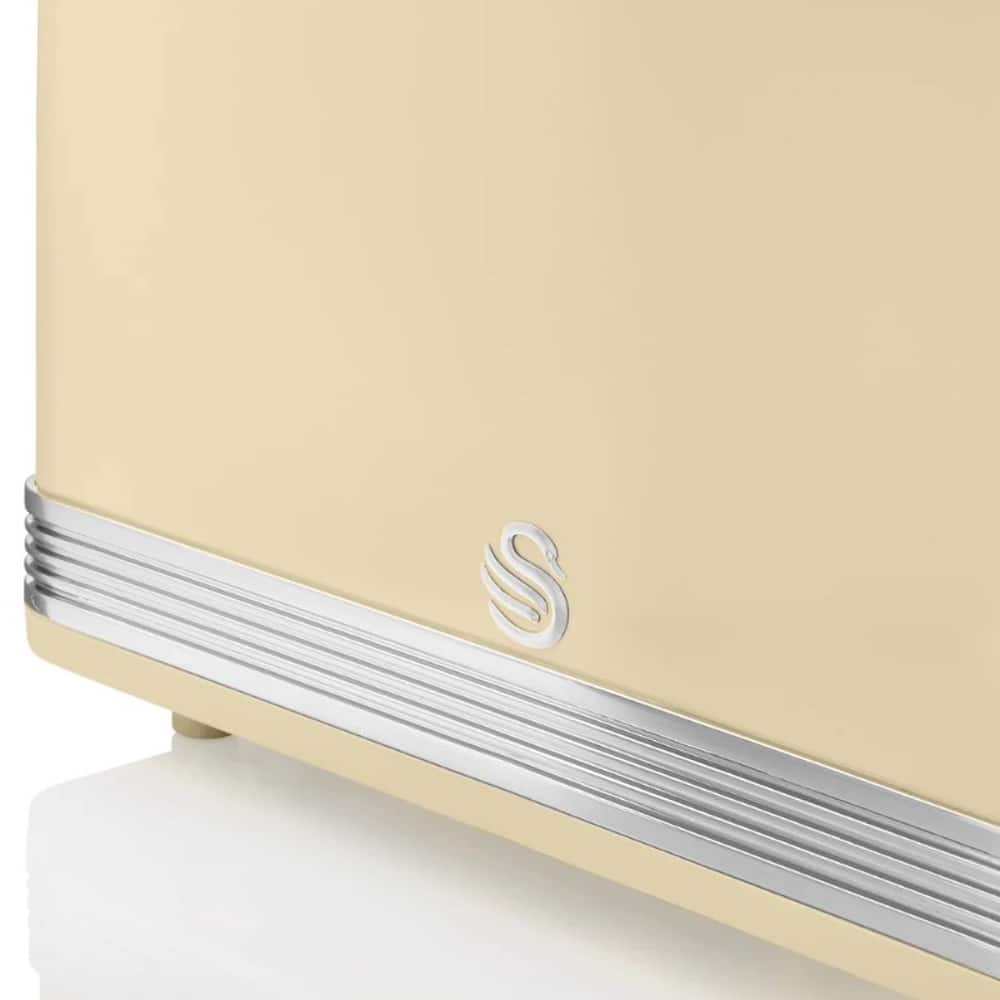 Prajitor de paine, Swan, Retro, ST19010CNEU, 2 felii, 815 W, crem