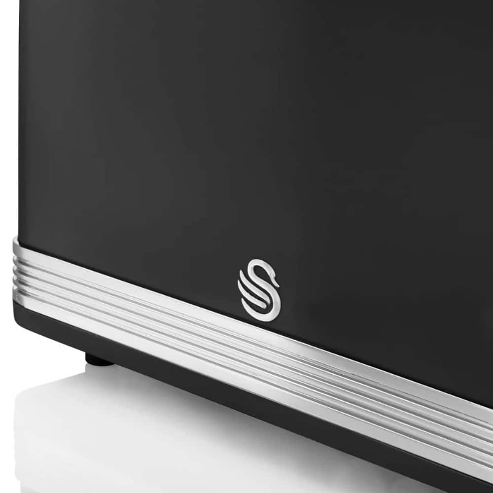 Prajitor de paine, Swan, Retro, SWN-ST19010B, 2 felii, 815 W, negru