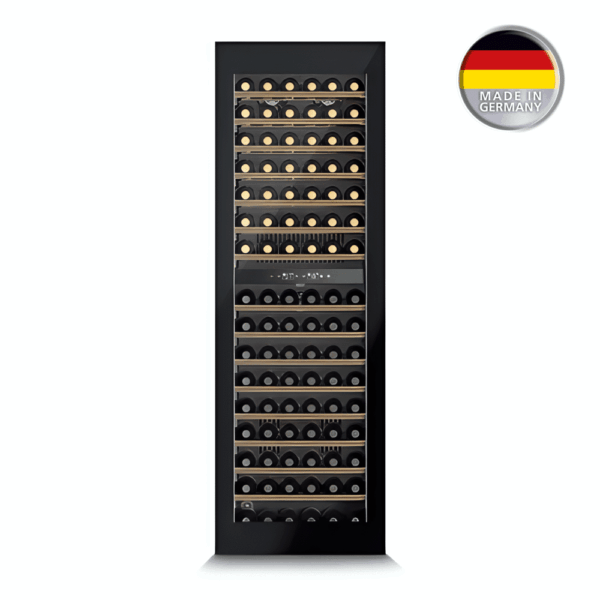 Racitor de vinuri incorporabil Dual Zone, 96 sticle, Caso Germany, WineDeluxe WD 96, negru