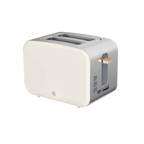 Prajitor de paine, Swan, Nordic, ST14610WHTNE, 2 felii, 900 W, alb