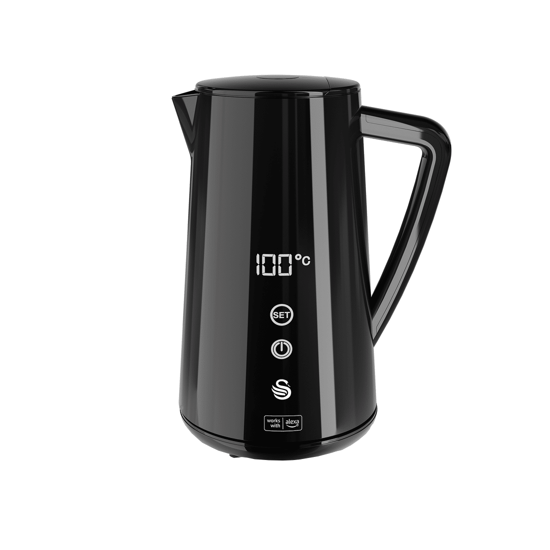 Fierbator apa, Swan, SK14650BLKNE, 1.5 litri, 1800 W, negru