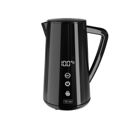 Fierbator apa, Swan, SK14650BLKNE, 1.5 litri, 1800 W, negru