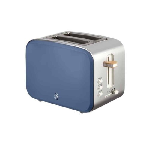 Prajitor de paine, Swan, Nordic, ST14610BLUNE, 2 felii, 900 W, albastru