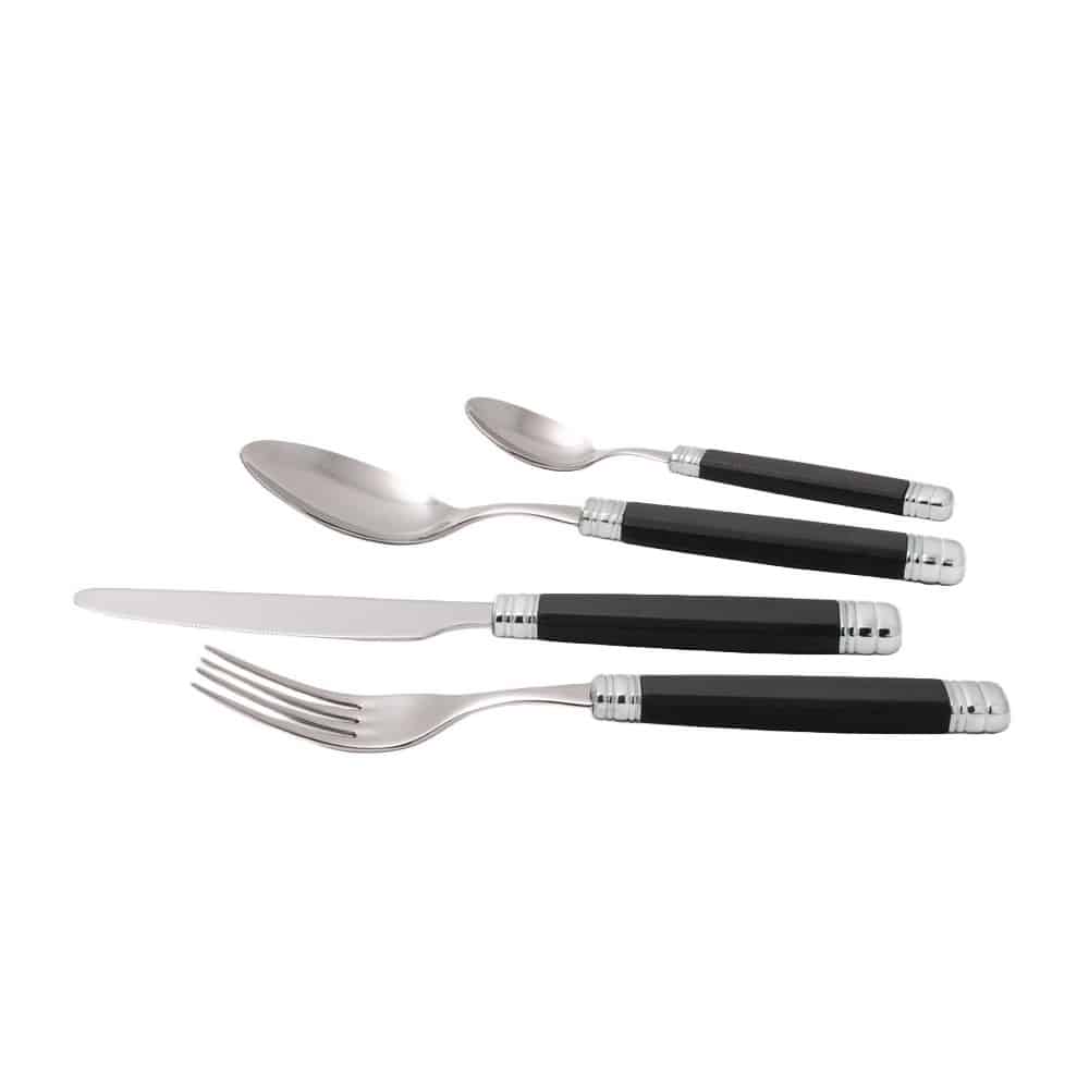 Set de tacamuri Rossini, Rivadossi Sandro, 6 persoane - 7824A11, negru