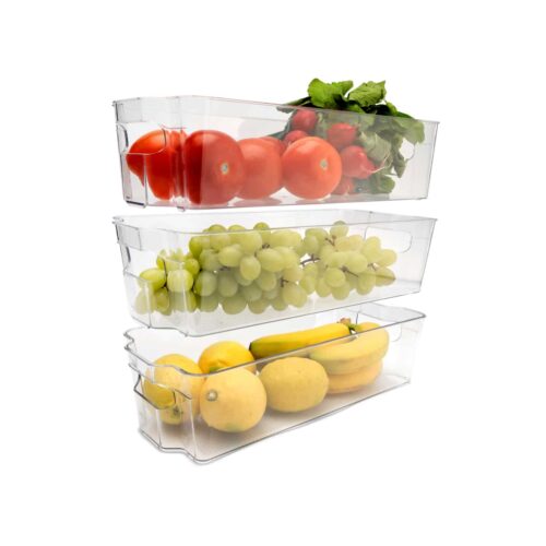 Set 3 cutii depozitare, Classbach, C-KO4022, 3x 4000 ml, transparent