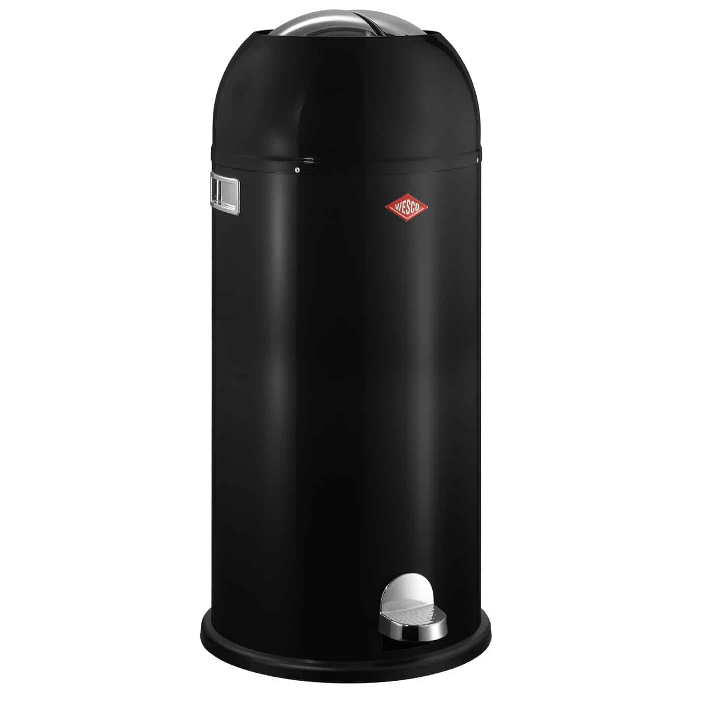 Cos de gunoi cu pedala, WESCO Germany, Kickmaster Maxi, 40 litri, 1 compartiment, negru