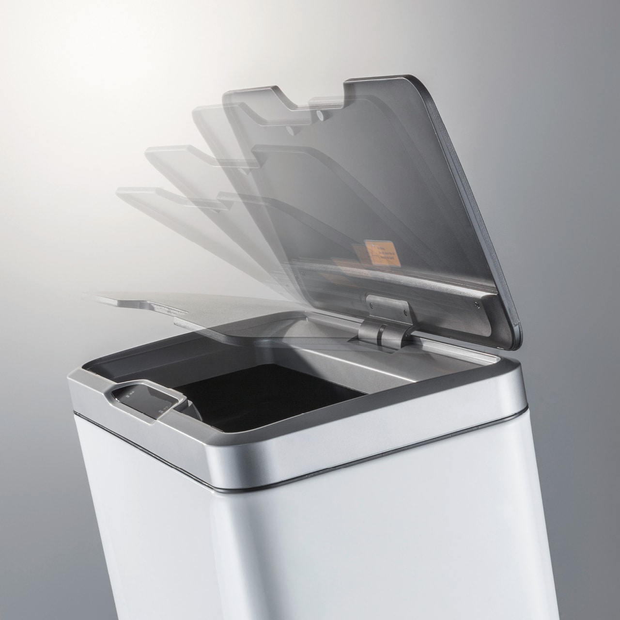 Cos de gunoi cu senzor, WESCO Germany, i.Master Double, 20+20 litri, 2 compartimente, negru mat