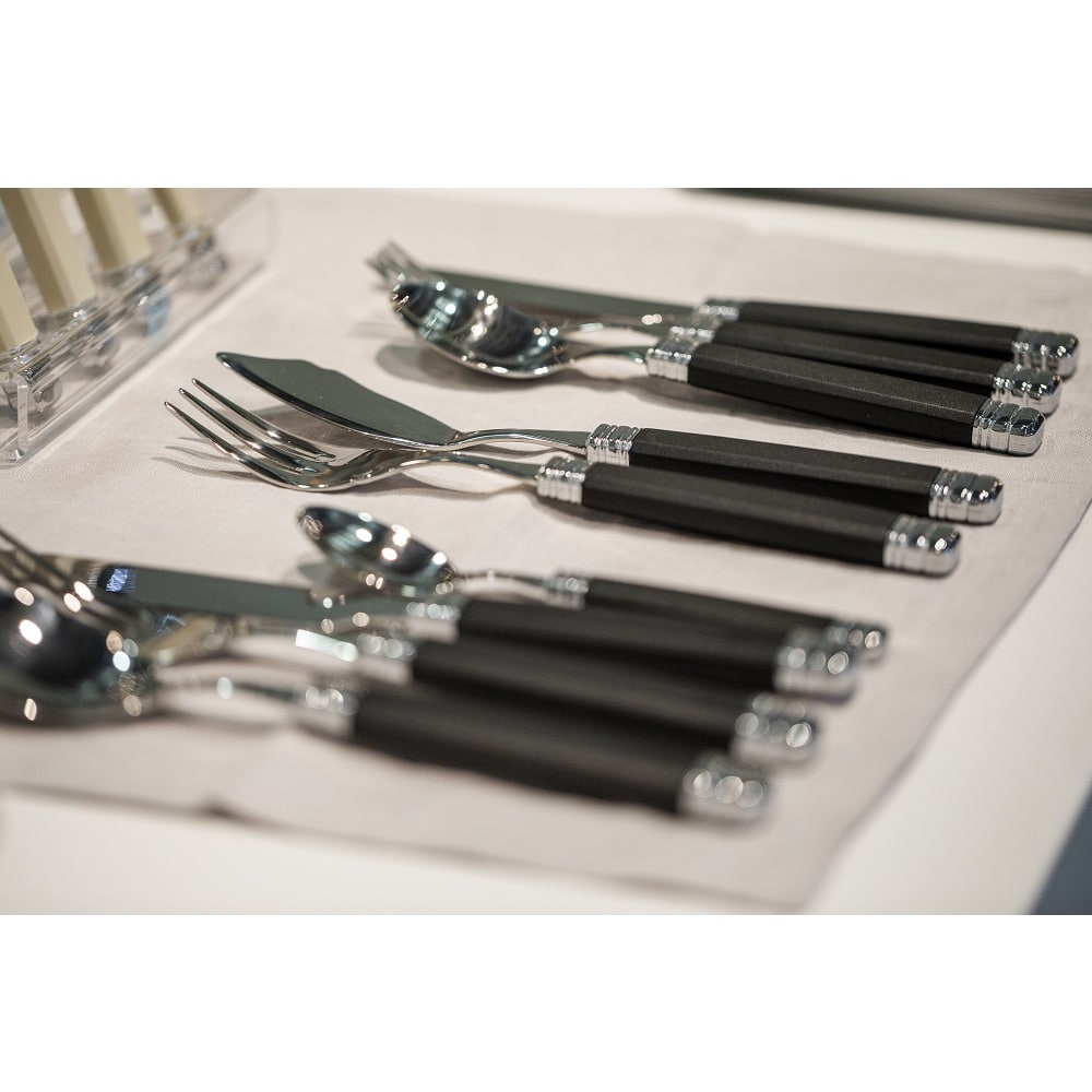 Set de tacamuri Rossini, Rivadossi Sandro, 6 persoane - 7824A11, negru