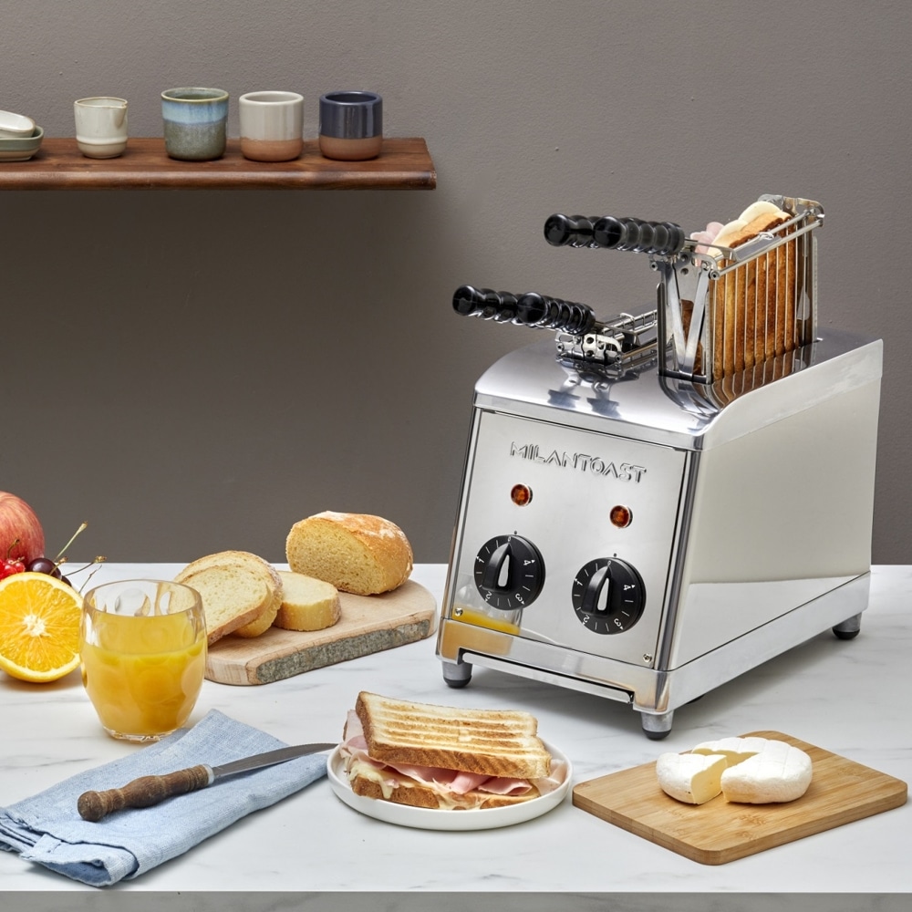 Prajitor de paine profesional, MILANTOAST, Classic, 2 felii, 1370 W, inox
