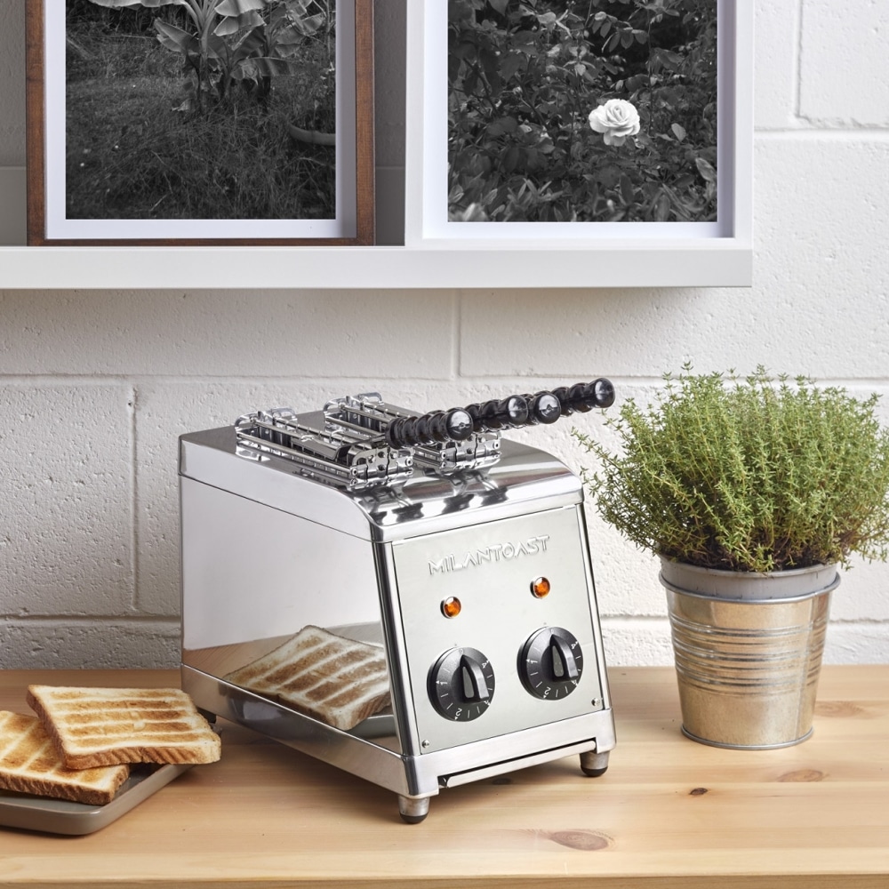 Prajitor de paine profesional, MILANTOAST, Classic, 2 felii, 1370 W, inox