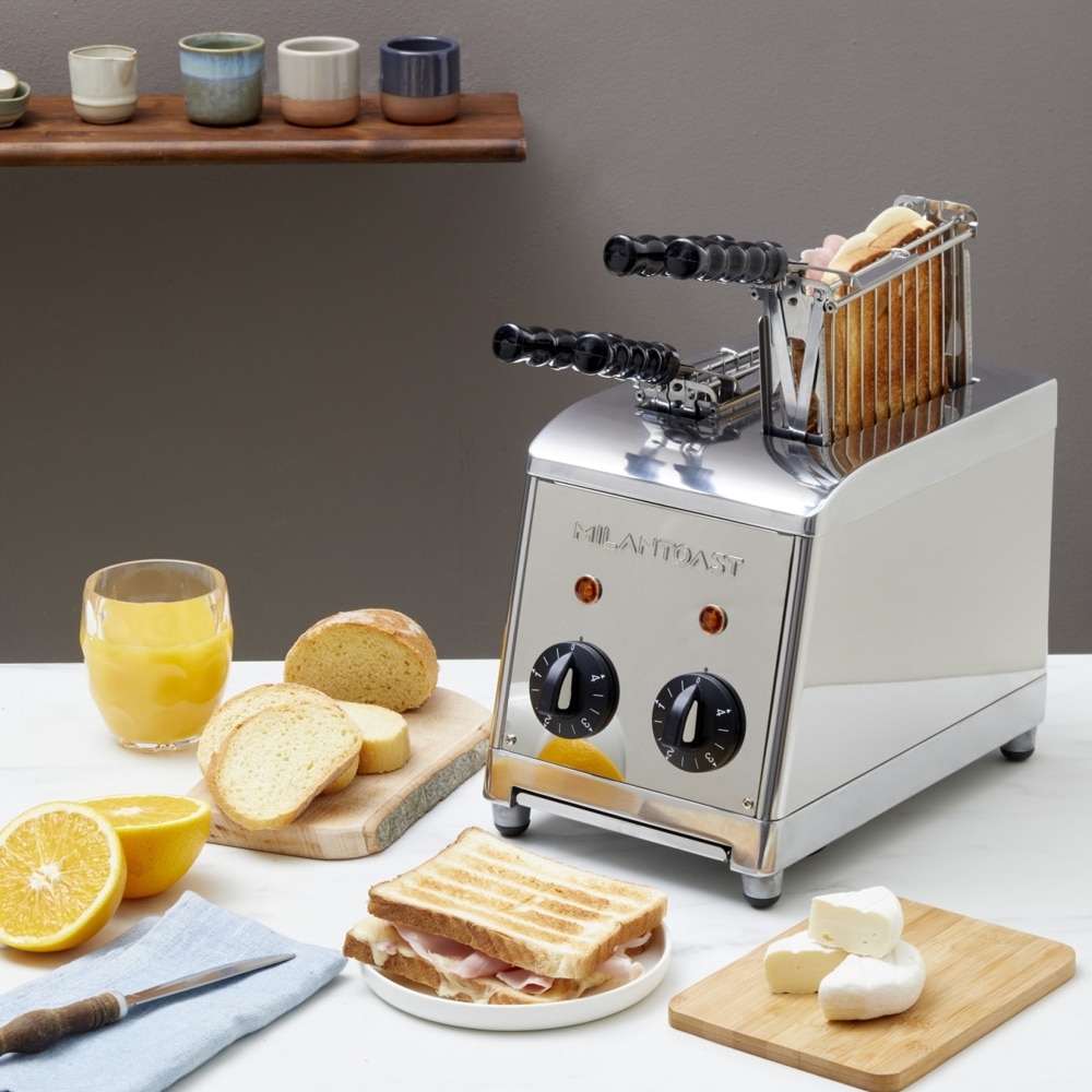 Prajitor de paine profesional, MILANTOAST, Classic, 2 felii, 1370 W, inox