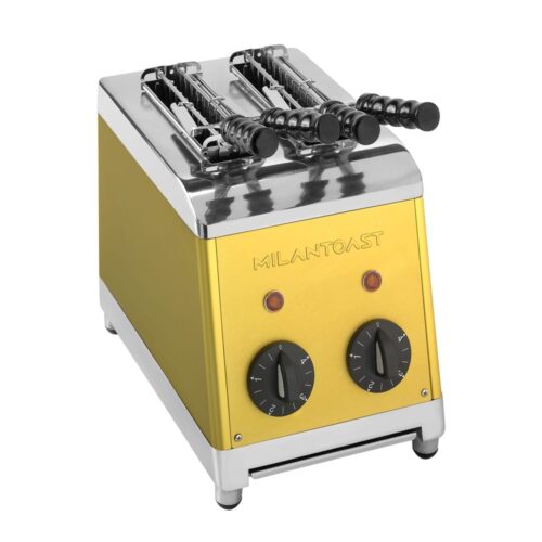 Prajitor de paine profesional, MILANTOAST, Classic, 2 felii, 1370 W, galben