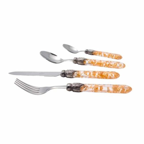 Set de tacamuri Luna, Rivadossi Sandro, 6 persoane - 2824RE52, auriu