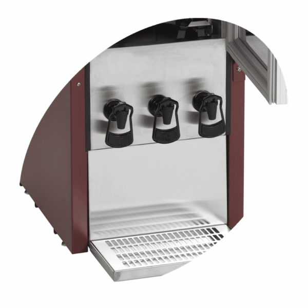 Dispenser de vin BIB, TEFCOLD, DKS95-3/10L, visiniu