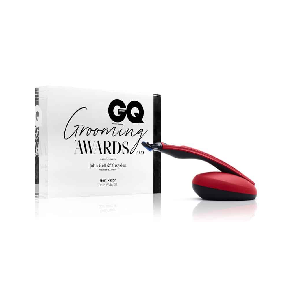 Set aparat de ras cu suport X1, Bolin Webb - Matte Red