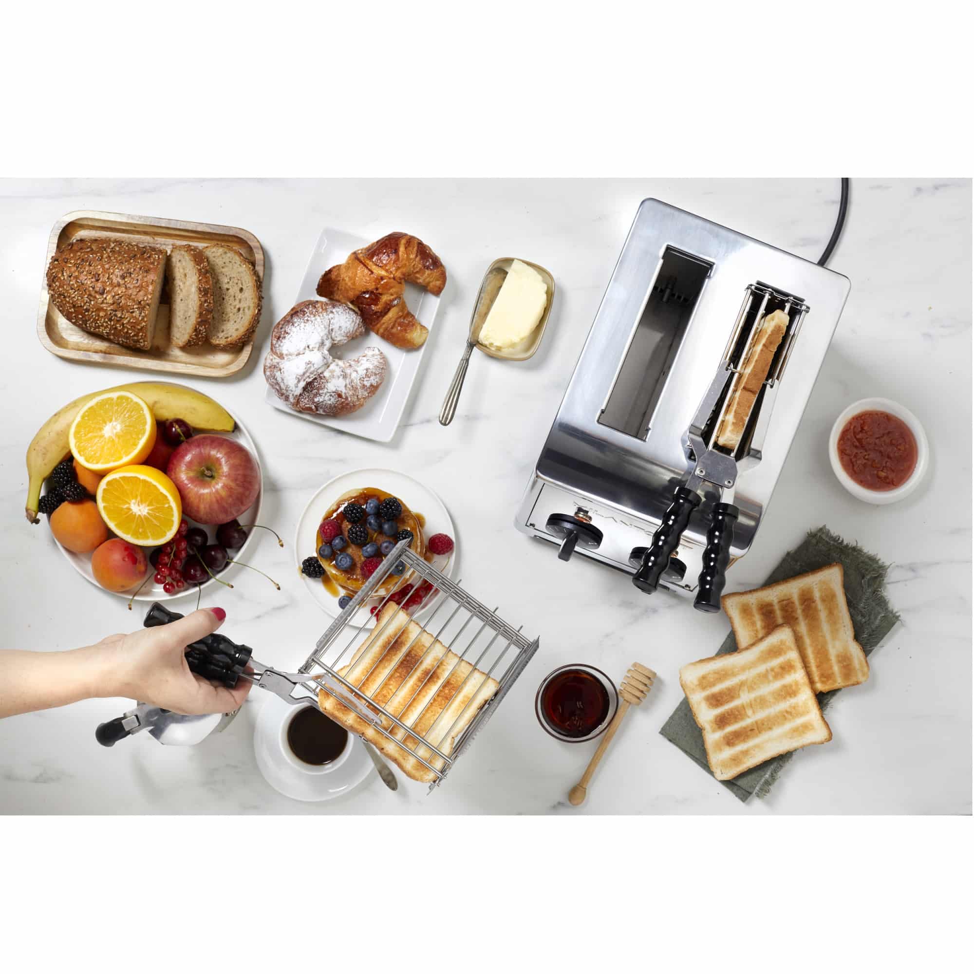 Prajitor de paine profesional, MILANTOAST, Classic, 2 felii, 1370 W, inox