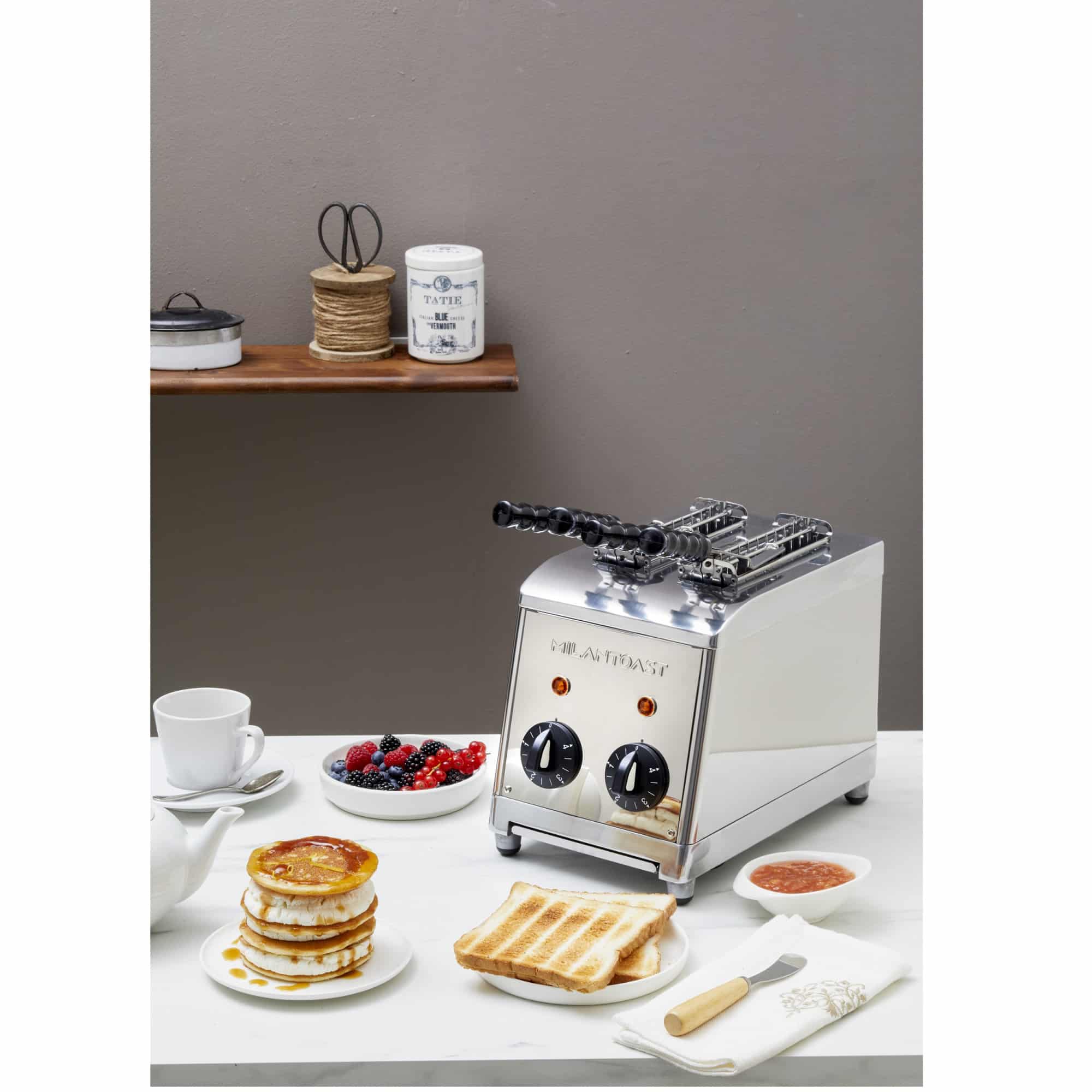 Prajitor de paine profesional, MILANTOAST, Classic, 2 felii, 1370 W, inox