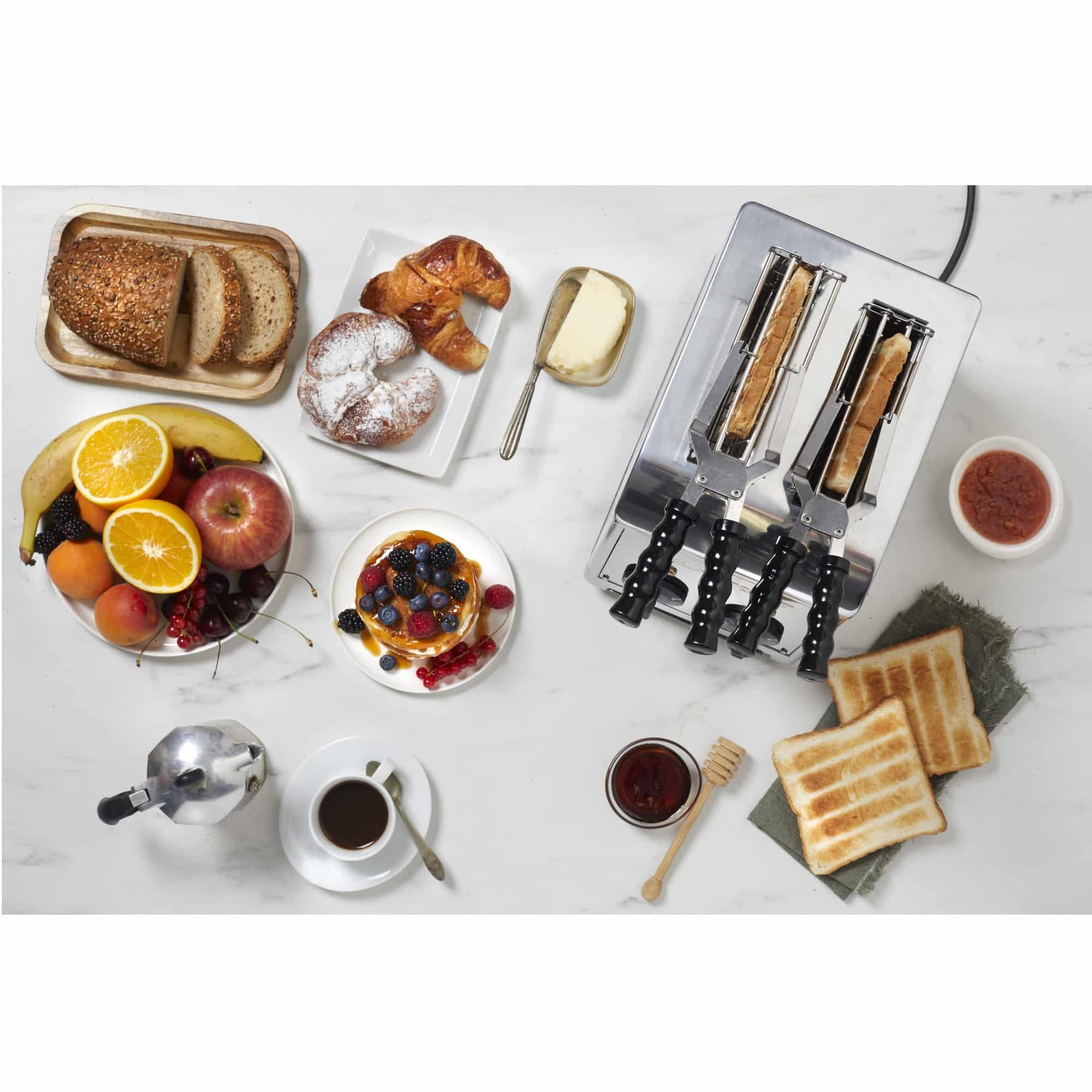 Prajitor de paine profesional, MILANTOAST, Classic, 2 felii, 1370 W, inox