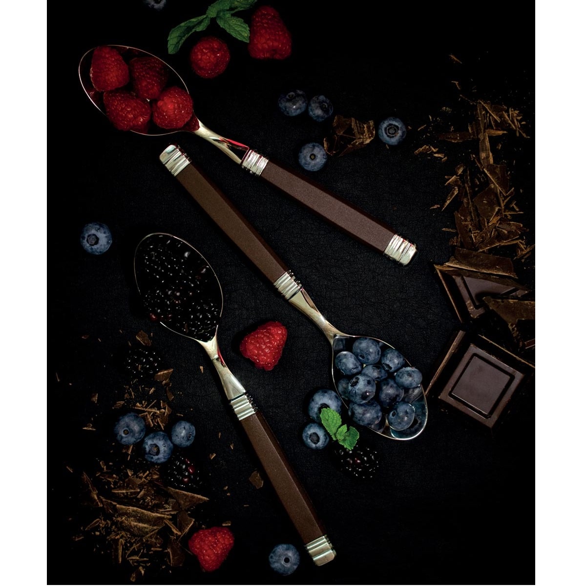 Set de tacamuri Rossini, Rivadossi Sandro, 6 persoane - 7824A11, negru