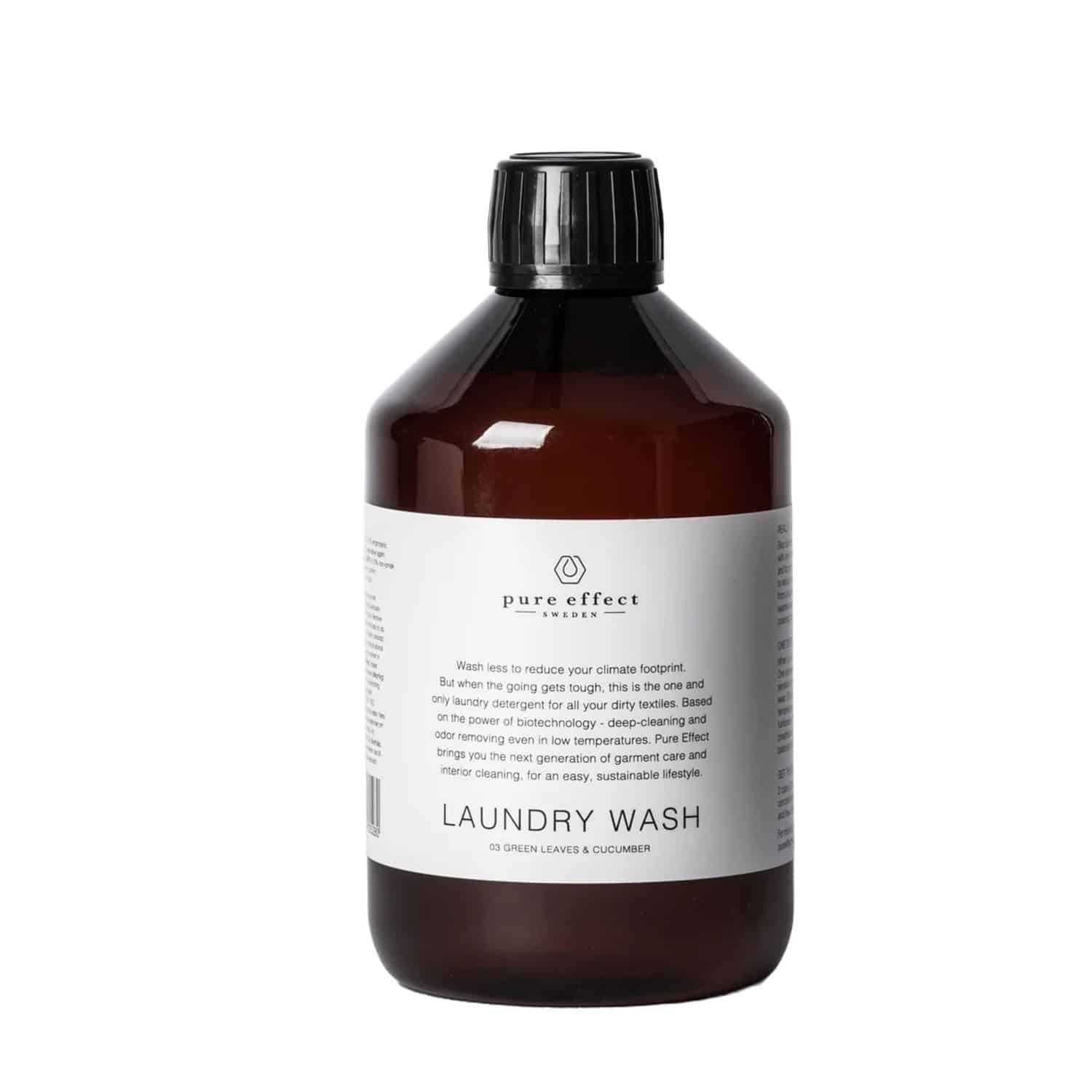 Detergent lichid concentrat de rufe Laundry Wash, Pure Effect Sweden - 1000109, 500 ml