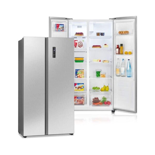 Frigider side by side, Bomann, SBS7344IX, 442 litri, inox