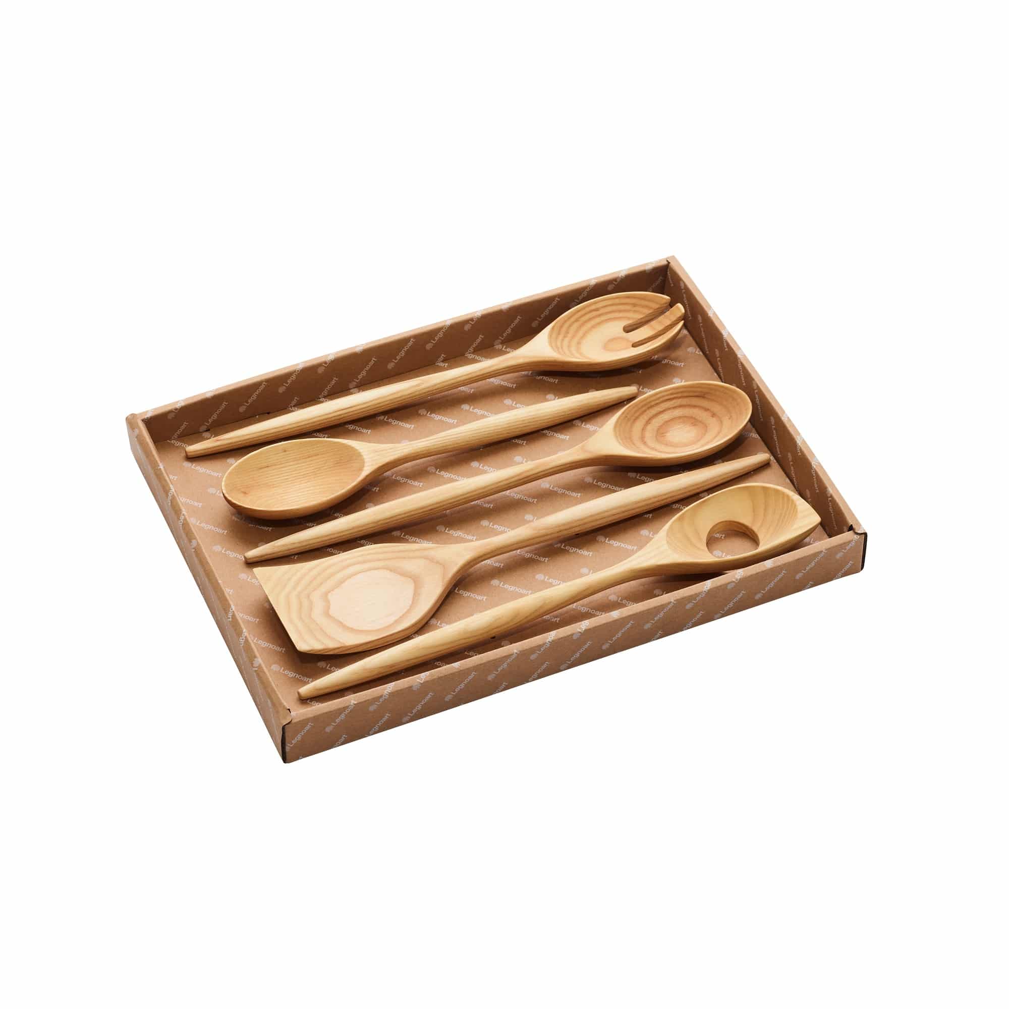 Set 5 ustensile de gatit Spinning, Legnoart - US-XL, lemn deschis
