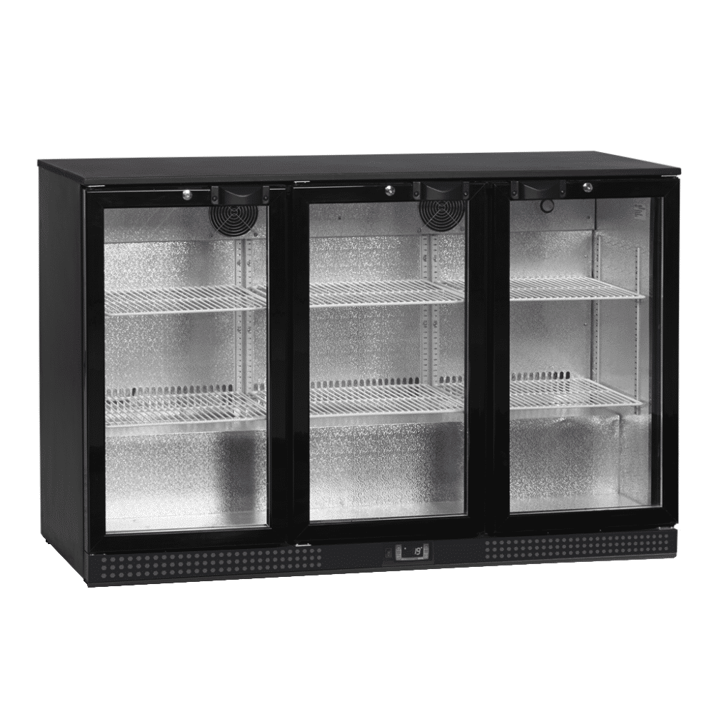 Vitrina frigorifica, TEFCOLD, DB301H-3, 278 litri, negru
