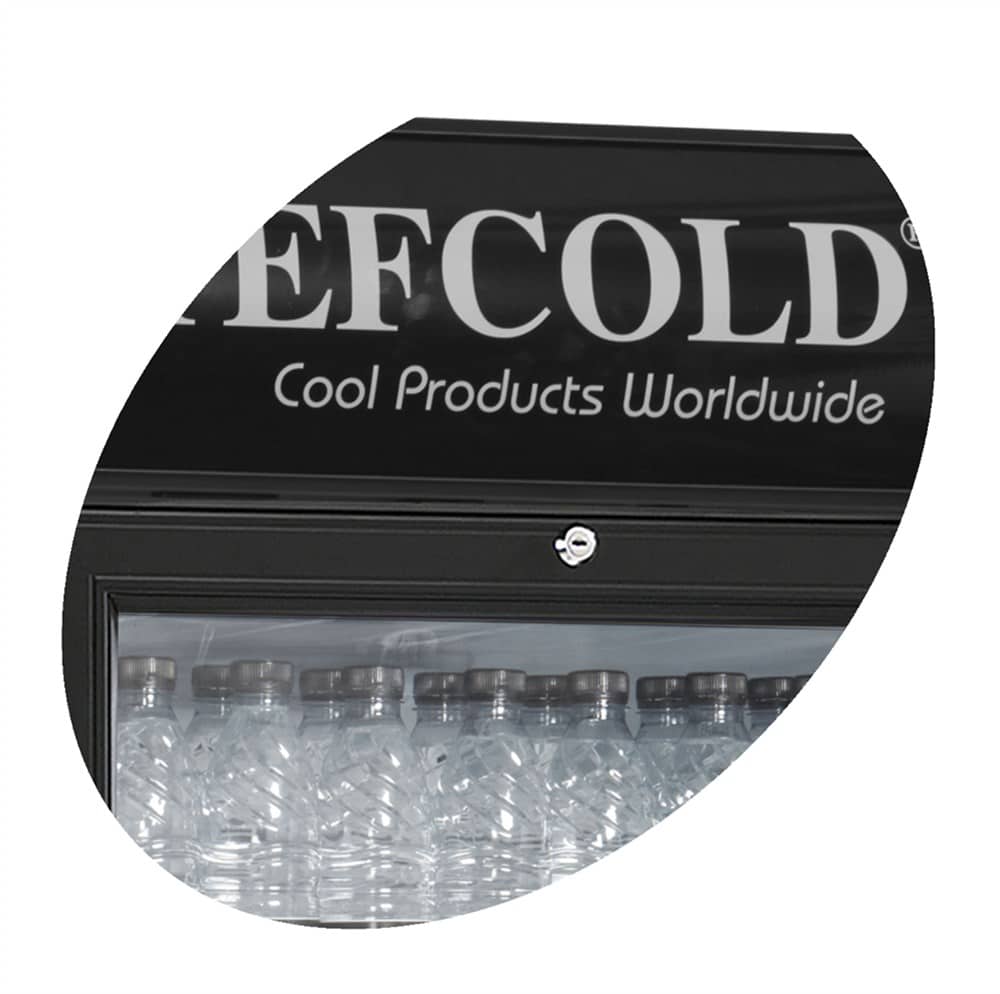 Vitrina frigorifica, TEFCOLD, SCU1280CP, 260 litri, negru