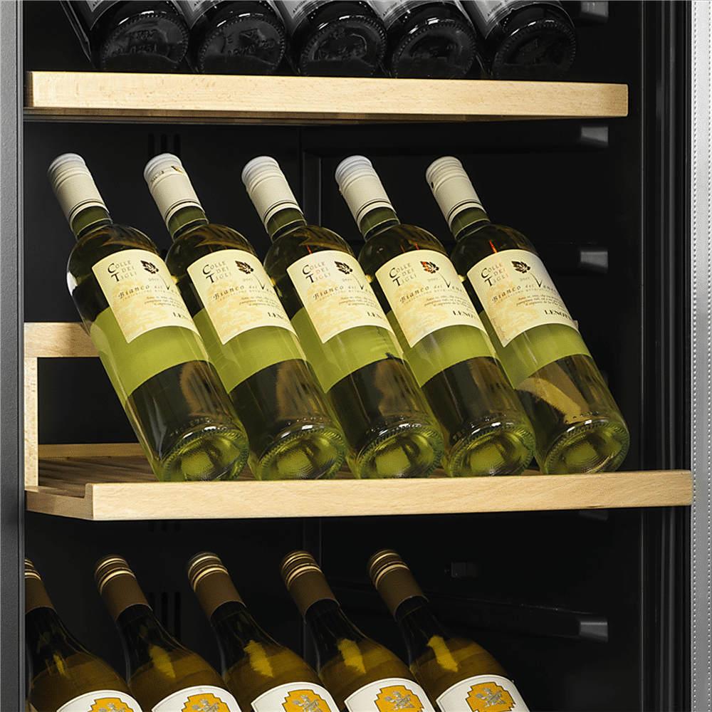 Racitor de vin frameless, TEFCOLD - TFW400-2F, negru