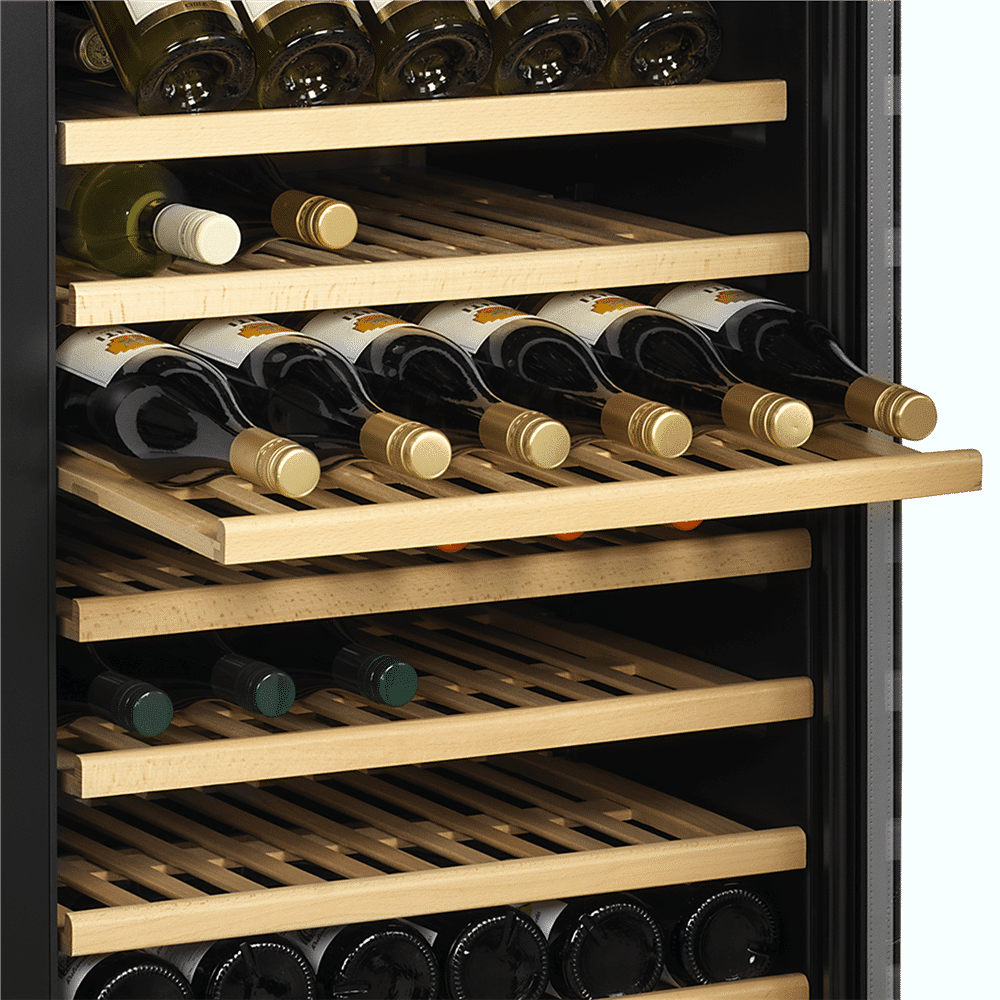 Racitor de vin frameless, TEFCOLD - TFW400-2F, negru
