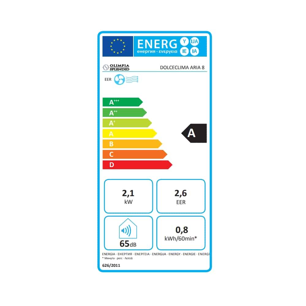 Aparat de aer conditionat portabil, Olimpia Splendid, Dolceclima Compact 10 MBB, 10000 BTU, alb