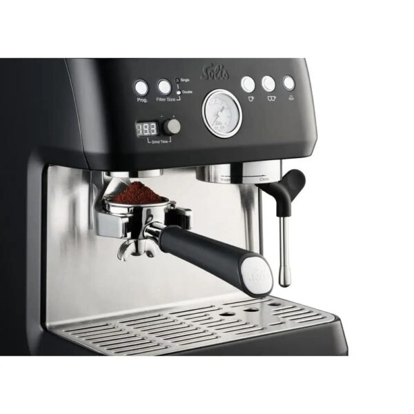 Espressor semiautomat cu rasnita, Solis, Grind&Infuse Perfetta, 250 g, negru