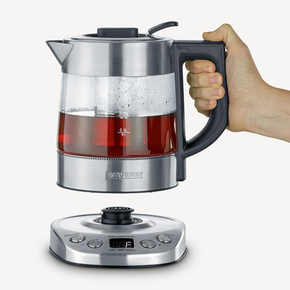 Fierbator electric cu infuzor pentru ceai, Severin – S3473, inox