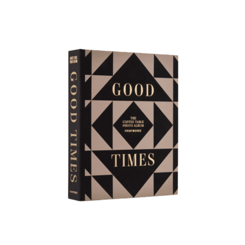 Album foto 60 poze 10 x 15 cm, Printworks, Good Times Triangles, negru/bej