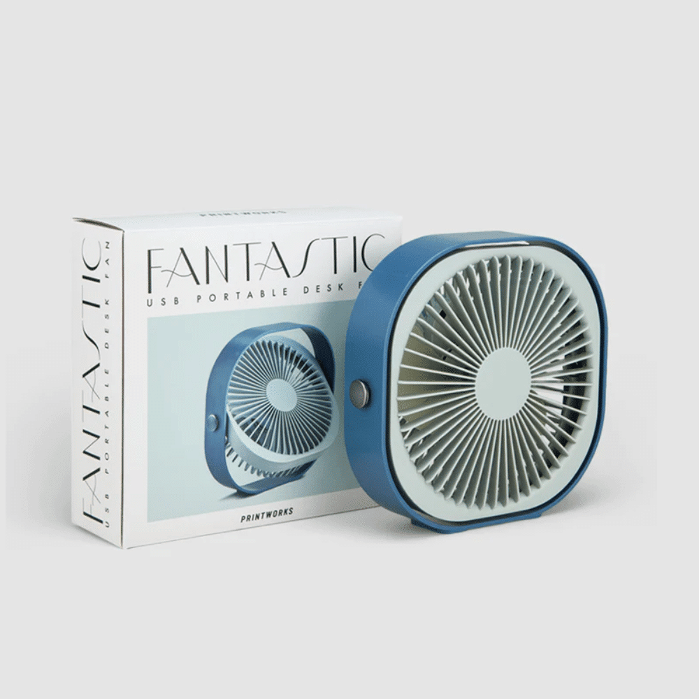 Ventilator camera de podea, Printworks, PW00595, albastru