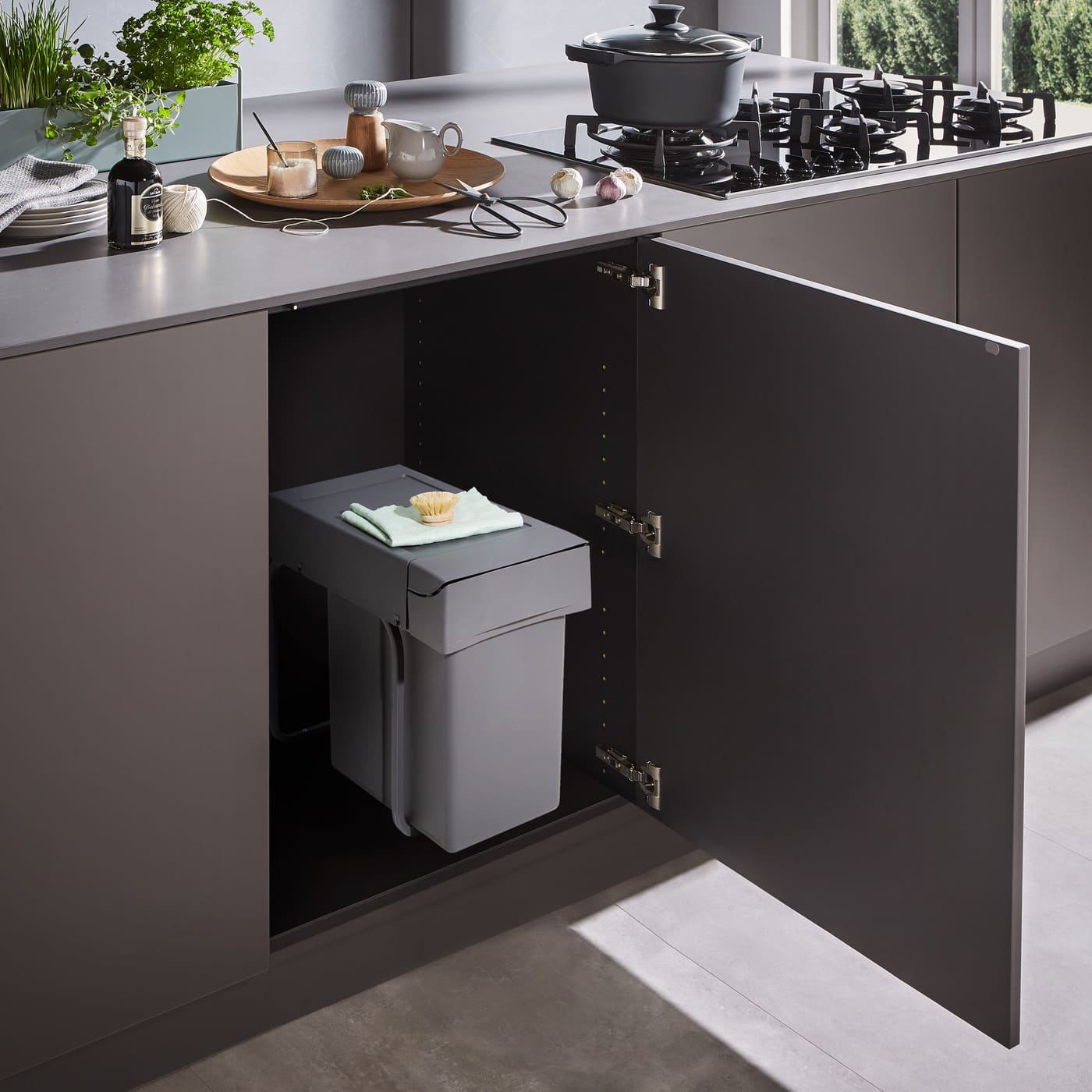 Cos de gunoi incorporabil Built-in Bin 21 l, WESCO Germany - 755226-72, negru