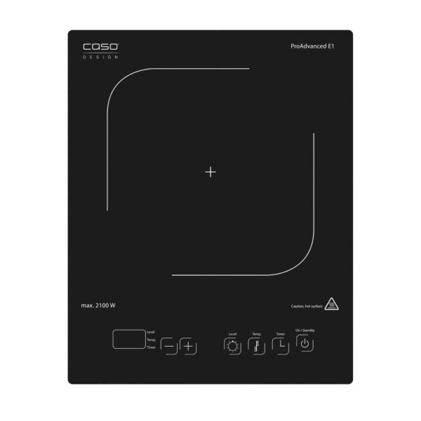 Plita electrica cu inductie incorporabila, Caso Germany, ProAdvanced E1, 1 zona, 29 cm, negru
