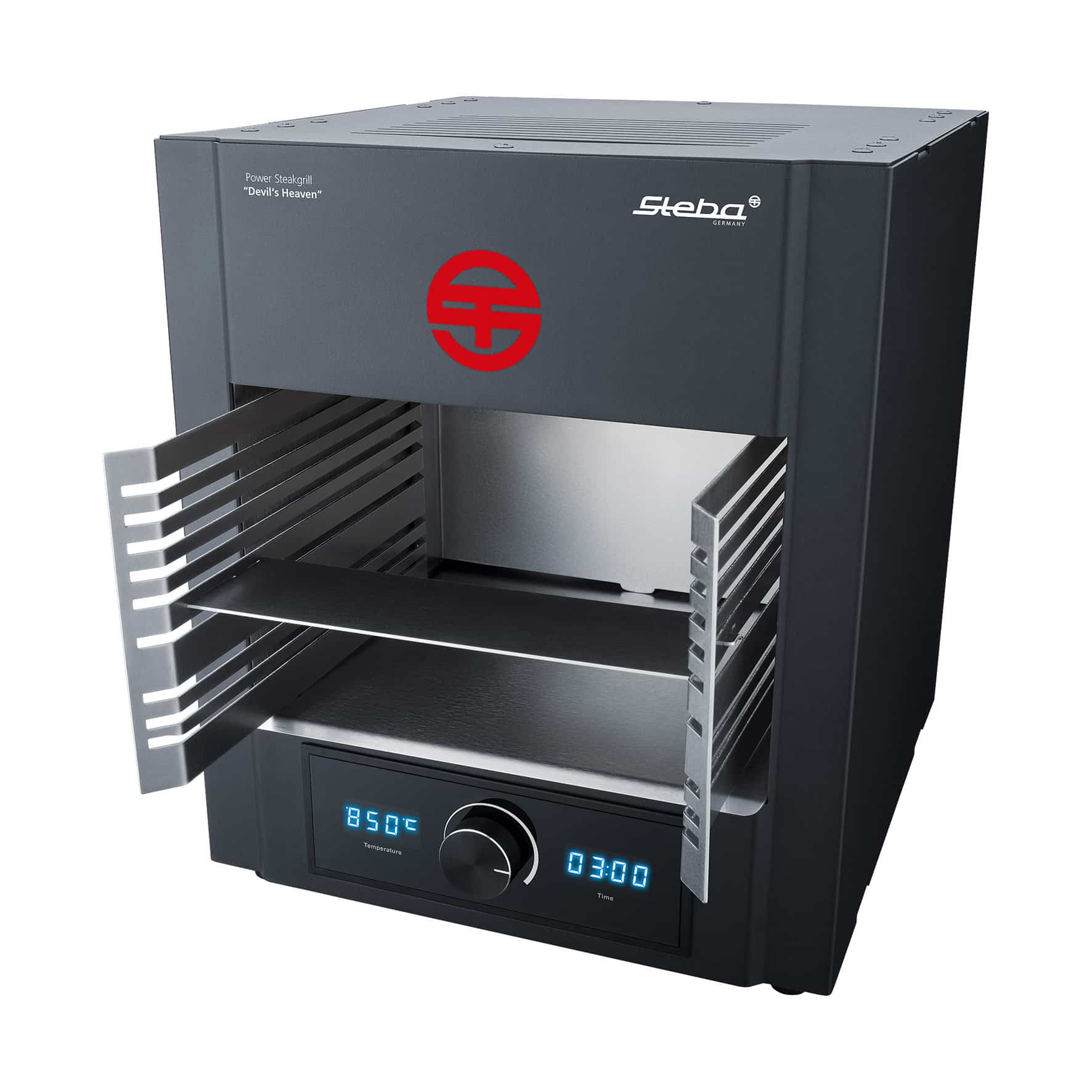 Gratar electric cu temperatura inalta Devil`s Heaven, Steba Germany - PSM2000, negru